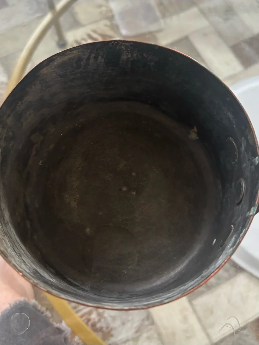 6” Copper Saucepan with Long Handle - Copper Finish